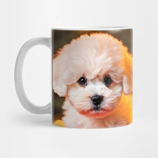 Cute Bichon Frise Puppy Dog Christmas Mug